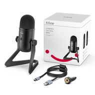 Fifine K678 Cardioid Condenser USB Microphone all-in-one Mute Button Mic Gain Knob For Voice Overs Recording