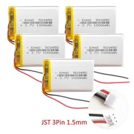5 3 6 Pcs 3.7V 1000Mah Lipo Rechargeable Battery 503450 + JST 1.5Mm 3Pin Plug For Smart Phone Speake
