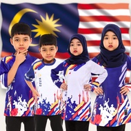Baju Merdeka Jersey Budak Lelaki,Baju Jersey Merdeka Budak Perempuan [READY STOCK],Jersey Negaraku