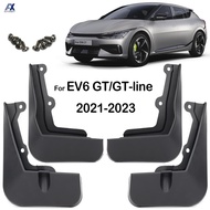 Set Car Mudflaps For Kia EV6 GT-Line GT Line CV EV 2021 2022 2023 Mud Flaps Splash Guard Mudguards F
