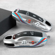 Suitable for Porsche MARTINI Car Key Shell Macan Cayenne Panamera718 MARTINI Keychain