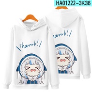 2021 New Arrival Gawr Gura 3D Hoodies Sweatshirt Winter Pullovers New Little Shark Japanese Stylish 