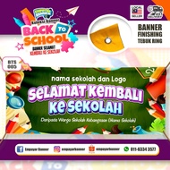 Banner back to School / Banner kembali ke sekolah