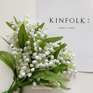 1PC Lily of The Valley Artifical Flower Bouquet Plastic Flower Bridal Holding Flower Wedding Home De