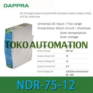 NDR-75-12 12V 76W Industrial Single Output DIN Rail Power Supply OF57