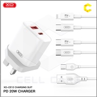 18W USB PD20W TYPE C CHARGER INCLUDE TYPE C TO LIGHTN CABLE XO CE12 CHARGER ADAPTER
