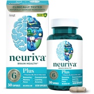 NEURIVA Plus 30 Capsules with Neurofactor Phosphatidylserine Vitamin B6 B12 & Folate