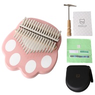 Piano Ibu Jari KIMI 17-Nada Kalimba Pink Cat Paw Piano Jari Kalimba