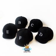 Black Edition Corduroy ABCDE Alphabet Kids Baseball Cap...Z Z Z