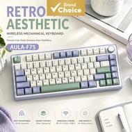 AULA F75 three-mode mechanical keyboard with Bluetooth wireless, 75% layout, 81 keys, gasket structu