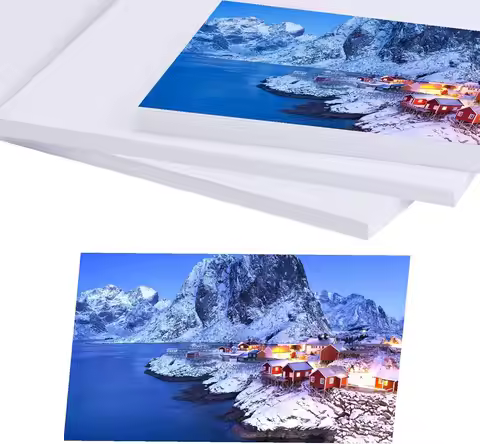 A5 Photo Paper , Waterproof Glossy for Photo Paper，A5 Size 230gsm Waterproof Embossed Card Paper Ink