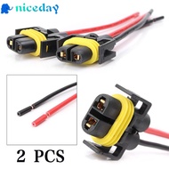 [NICEDAY]H11 H8 Female Adapter Wiring Harness Sockets Wire For Headlights or Fog Lights