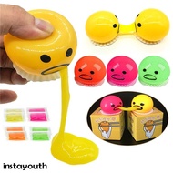 New Squishy Puking Egg Yolk Stress Ball With Yellow Goop Relieve Stress Toy Funny Squeeze Tricky Antistress Disgusting Egg Toys