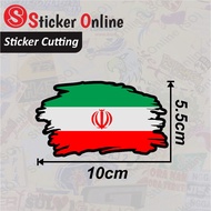 Iran Flag Stickers | Iran Motor Car Cutting Flag Sticker Reflective Sticker