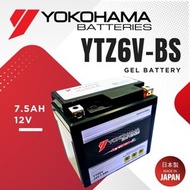 YTZ6V YTZ6 BATTERY YOKOHAMA GEL MOTORCYCLE RS150 CBR150 PCX150 new CLICK150i CBR125 (2004/2007) RSX1