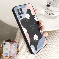 Soft Silicone Daisy Flower Case for Realme 8 5G Realme8 Pro C25 C25S C11 C12 C15 C3 5I 6I C2 Reno 6Z OPPOA16 A54 A15 A15S A3S A5S A12E F9 A1K Keep Smiling YES OK Chrysanthemum Pattern TPU Phone Cover BY