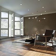 Ekena Millwork WALW08X08X0250HMPMF Hampton 1/4" T Decorative Fretwork Wall Panels, 7 3/8" W x 8 1/2"