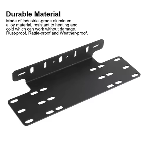 Car Front Bumper License Plate Mount Bracket Frame LED Work Light Bar Brackets Accessory Automobile