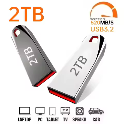 2TB USB3.2 Flash Drive High Speed Type-C U Disk Large Capacity Waterproof Portable Memoria Usb Flash