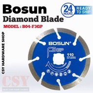 BOSUN F3GP Diamond Blades 4" / Mata Potong Cement