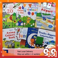 Colouring Book + Sticker Book English