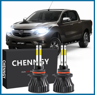 สำหรับ 2014 ถึง 2021 MAZDA BT50 (ไฟหน้า)-ด้านหน้าหลอดไฟหน้าLED 6000K 12V-32V Bright Whiteจำนวน 2 ชุด