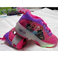 Ready Stock Kid Shoes Girl Boy Shoes LED Heelys Roller Skate Shoes