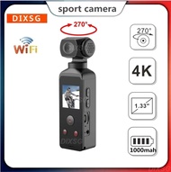 New 4K 1080P Pocket Camcorder HD Cam 1.3\"  LCD Screen 270° Rotatable Wifi Mini Sports Camera With Waterproof Case Motion Cameras