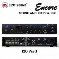 ENCORE EA1120.  120W Compact PA Amplifier With 2 Zone Selector For Background Music & Speech