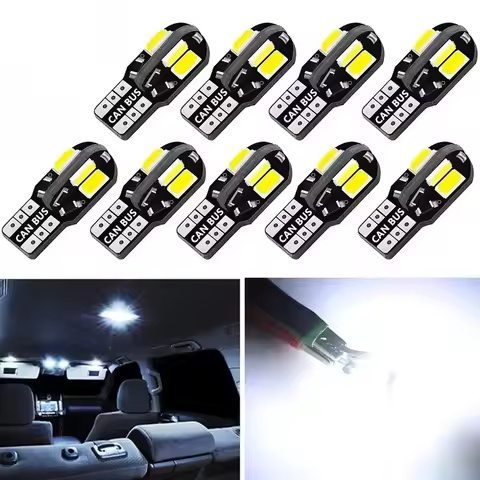 10x W5W T10 Led Bulbs Canbus 4014 SMD For Opel Astra H G J Corsa D C B Insignia Zafira B Vectra C B