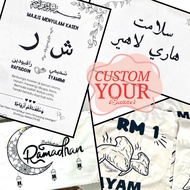 [✍🏻💯HANDPAINT] Kain Rentang Kain Belacu Fabric Banner Lukis Tangan Handcraft Fabric Dye Non Toxic Pa