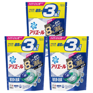 日本 P&amp;G - ARIEL清新除臭4D洗衣球-【3袋】深藍款補充包33入/袋