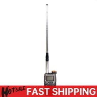 Antena HT Teleskopik/Rod 27MHz SMA Female 23cm-130cm Antena Amatur HT 2.15dB Gain Tinggi untuk Radio