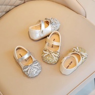 Female Baby Princess Shoes Single Shoes Rhinestone Baby Soft-Soled Toddler Shoes Female Children Lea