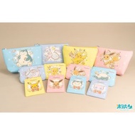 Pokémon 卡片套 散紙包 化妝袋 證件套 八達通套 咭套 小物收納袋 手提包 零錢包 Pokemon 寵物小精靈 蠟筆畫系列 比卡超 Pikachu 卡比獸 伊貝 夢夢 台灣直送 台灣代購