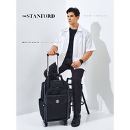 [THE STANFORD] FASHION TROLLEY BACKPACK AIRPLANE LUGGAGE CABIN WATERPROOF PARACHUTE MATERIAL 4 WHEEL