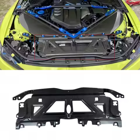 Dry Carbon Fiber Car Engine Radiator Cooling Slam Panel Cover Replacement Engine Cover For BMW G80 M