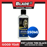 Goodyear Wet Look Tire Black 100% Silicone oil 250mL for Long Lasting Shine (kM