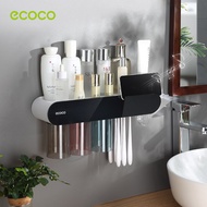 (พร้อมส่ง)ECOCO ที่ใส่แปรงสีฟันในห้องน้ํา ที่เก็บแปรงสีฟัน แบบติดผนัง ที่แขวนแปรงฟัน ที่ใส่แปรงฟัน