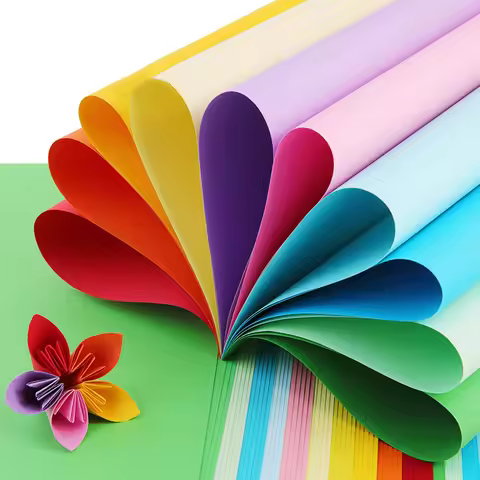 100sheets Colored A4 Copy Paper 80g Gift Packaging Craft Decoration Draft Paper Handmade DIY Folding