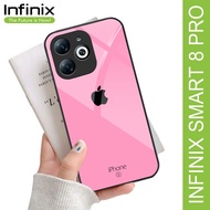 Softcase Glossy Glass Case Infinix Smart 8 pro SK- 204 Soft Case Infinix Smart 8 Hd Glass case Infinix Smart 8