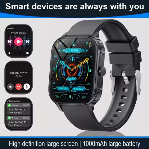 2026new smart watch 1000MAH 2.04 inch ultra HD screen all day health heart rate detection 70+ sports