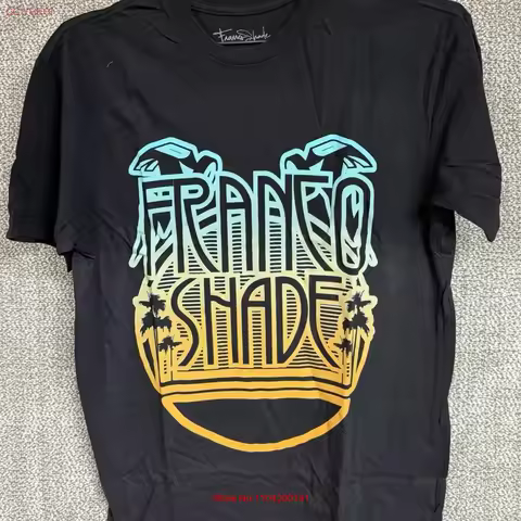 Franco Shade Highlight T Shirt Medium Black Rare Inline Skate Street Nwot vintage Washed designer cl