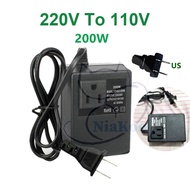 200W 300W Voltage Converter 220V To 110V Transformer Step Down Transformer Voltage Converter Travel 