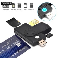 [CHiWANJi] Portable USB 2.0 Card Reader Multi-Slot High Capacity 512G for Windows/Linux Micro SD/TF 