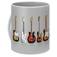 Fender Mug Coffee Guitar Collection Fender Guitar Collection Coffee Mug