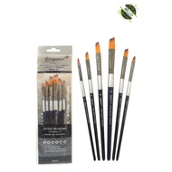 【NON HALAL】Giorgione Watercolour Brush Set of 6 (ANGULAR) Artist Grade