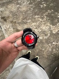 Oakley 手錶 time bomb 時間炸彈 黑武士錶帶 紅色錶盤