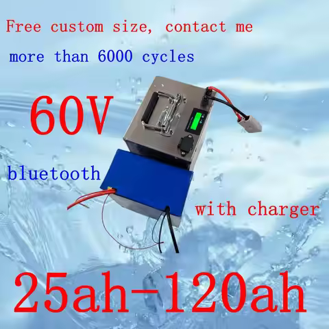 100Ah 60V 60Ah 80Ah 30Ah 60V 40Ah 150Ah 120Ah lifepo4 Lithium battery pack with Bluetooth APP BMS 30