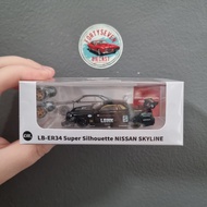 CM Model ER11 Nissan Skyline Super Silhouette LB-ER34 LBWK Black CM64-ER34-11 cmmodel er34 er 34